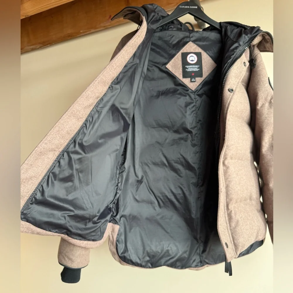NWOT Canada Goose MacMillan Parka Wool Coat in Quicksand Melange Men's Sz L RARE - Picture 6 of 16